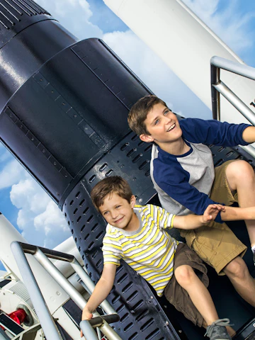 Boys at Kennedy Space Center