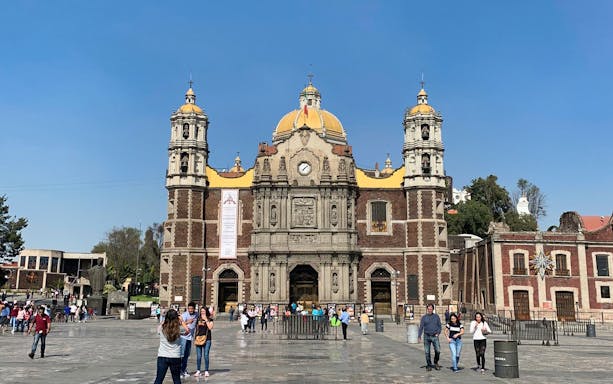 Teotihuacan and Guadalupe Shrine tour, featuring the Basilica of Our Lady of Guadalupe in Mexico City.