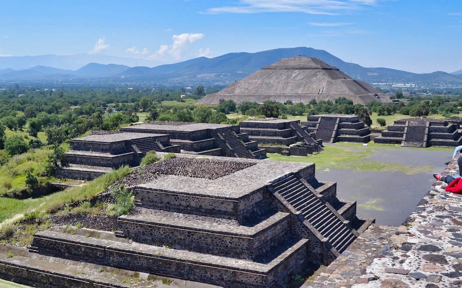 Teotihuacan pyramids with Pyramid of the Sun in the background, Mexico.