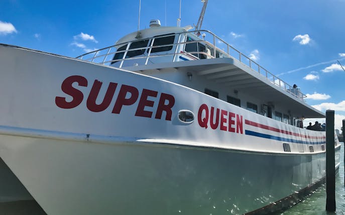 Deep sea fishing boat "Super Queen" docked in the Gulf of Mexico.