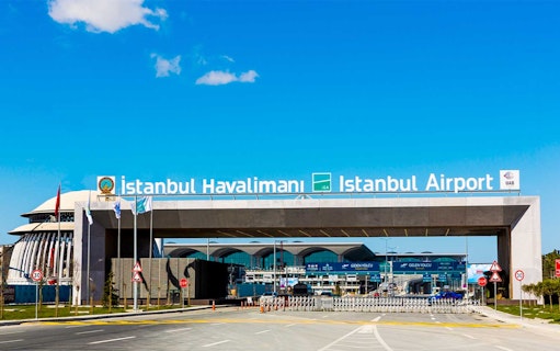 Sabiha Gokcen Airport entrance in Istanbul for shared transfer service.