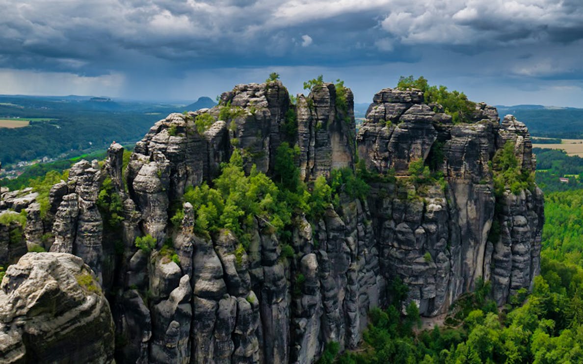 Rock formations in the Czech Republic's Bohemian Switzerland, featured in the Chronicles of Narnia tour.