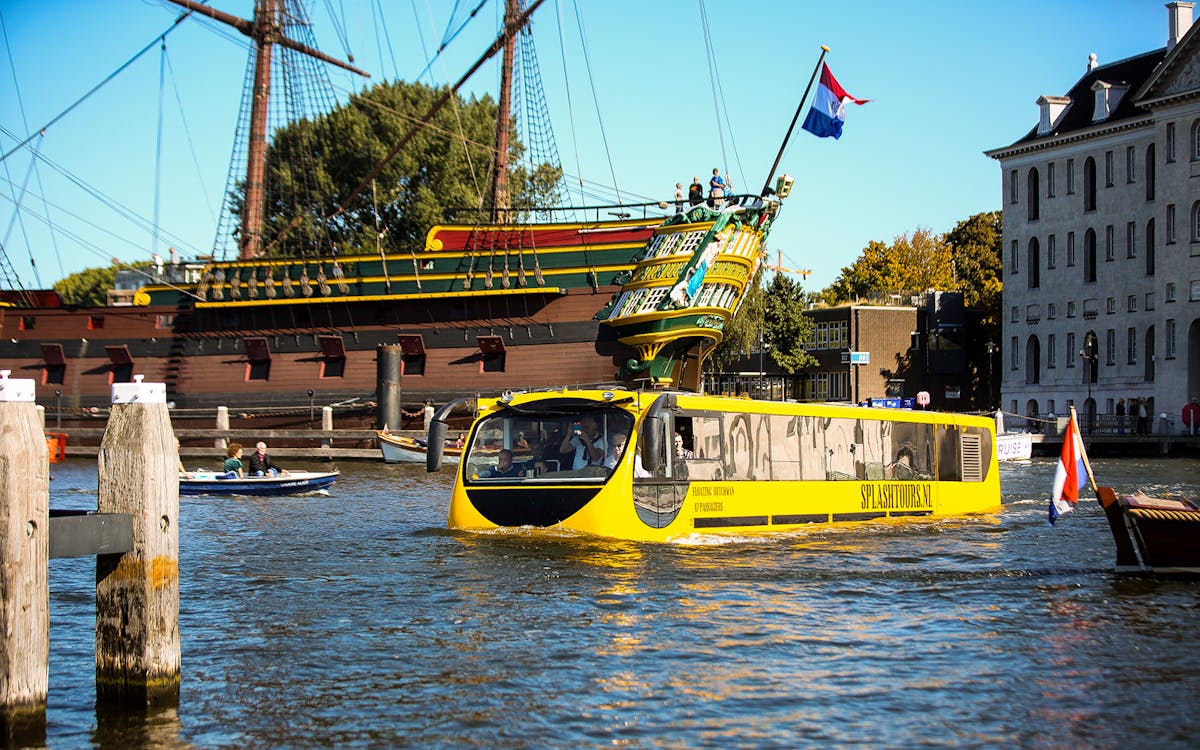 splashtours amsterdam : visite en bus et croisière sur les canaux-2 splashtours amsterdam : visite en bus et croisière sur les canaux-2