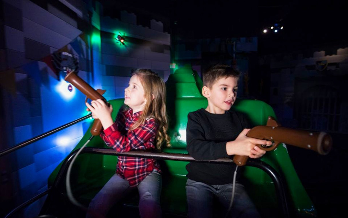 Children enjoying a ride at LEGOLAND Discovery Centre Oberhausen.