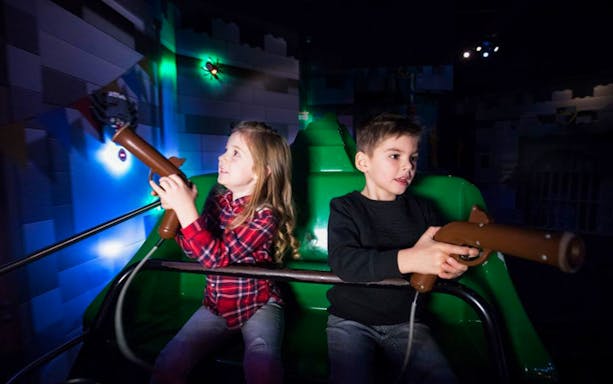 Children enjoying a ride at LEGOLAND Discovery Centre Oberhausen.