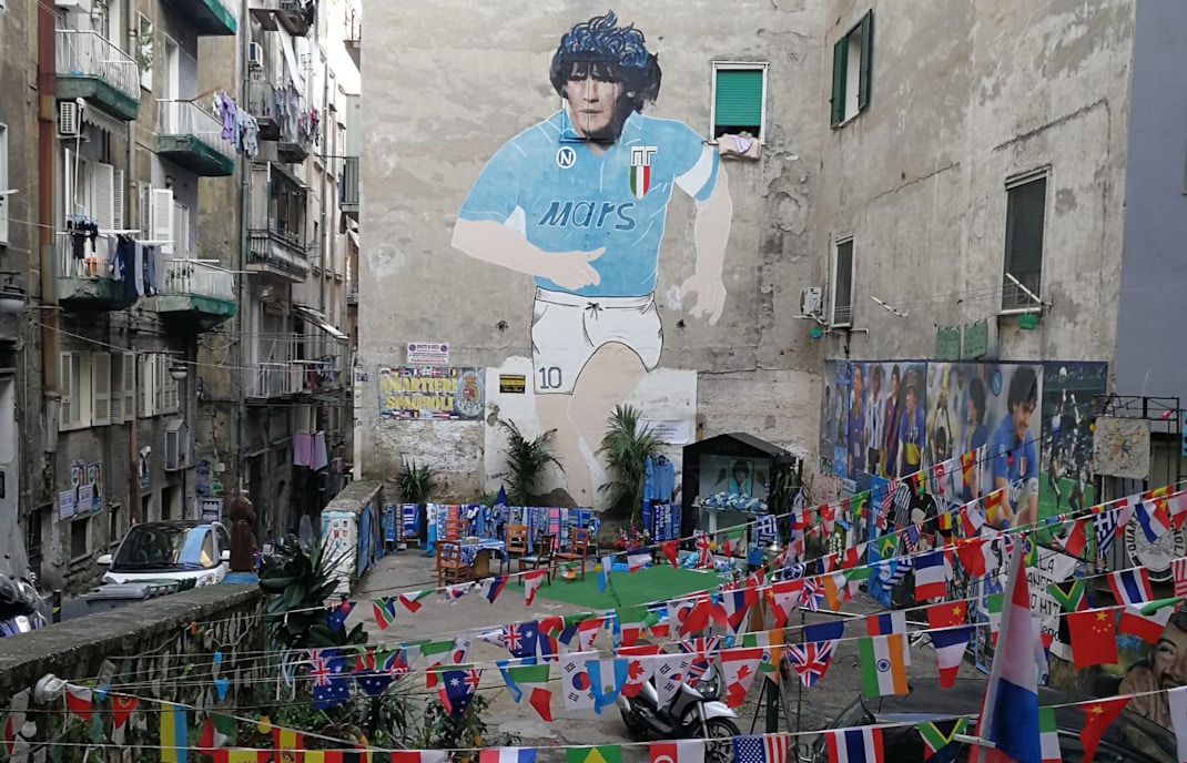 Maradona Tours in Naples - Piazza Maradona (via Emanuele de Deo)