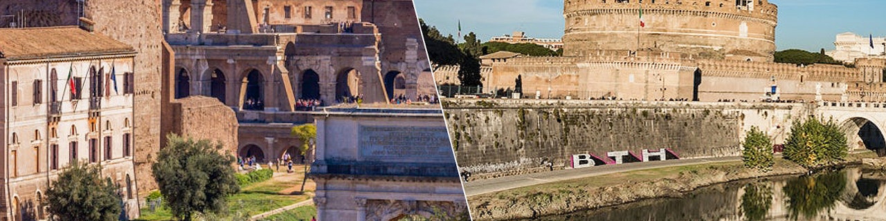 Combo: ingresso per il Colosseo con accesso all'arena + biglietti per Castel Sant'Angelo