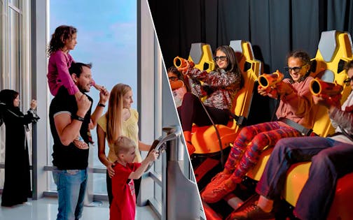 Combo (Réduction de 1 %): Burj Khalifa At the Top with Coffee + VR Park Tickets