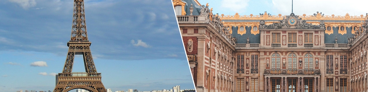 Combo: tour del secondo piano della torre Eiffel + biglietti per il reggia di Versailles