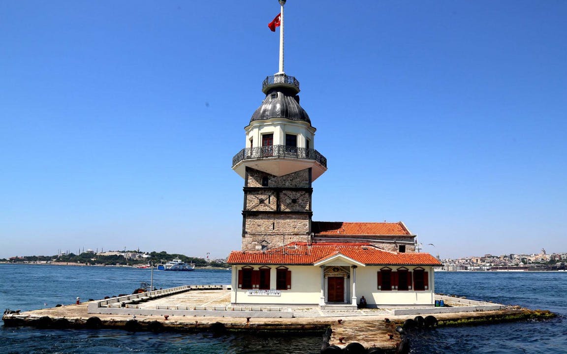 istanbul: maiden tower ferry line-6 istanbul: maiden tower ferry line-6