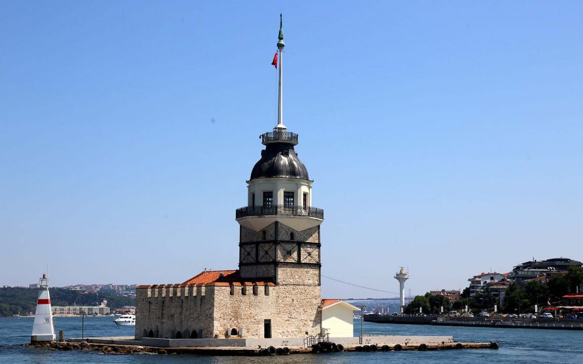 istanbul: maiden tower ferry line-4 istanbul: maiden tower ferry line-4