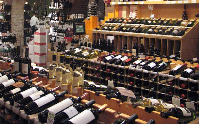 Wine selection at Chelsea Market on the Food and Culture Walking Tour.