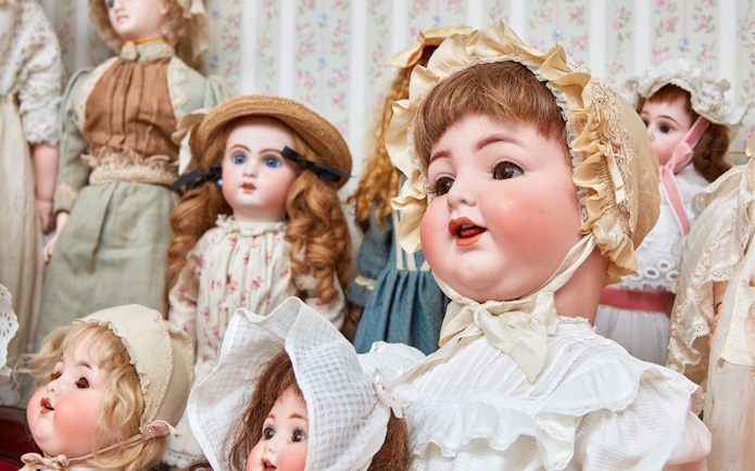 Victorian dolls display at Herberton Historic Village.