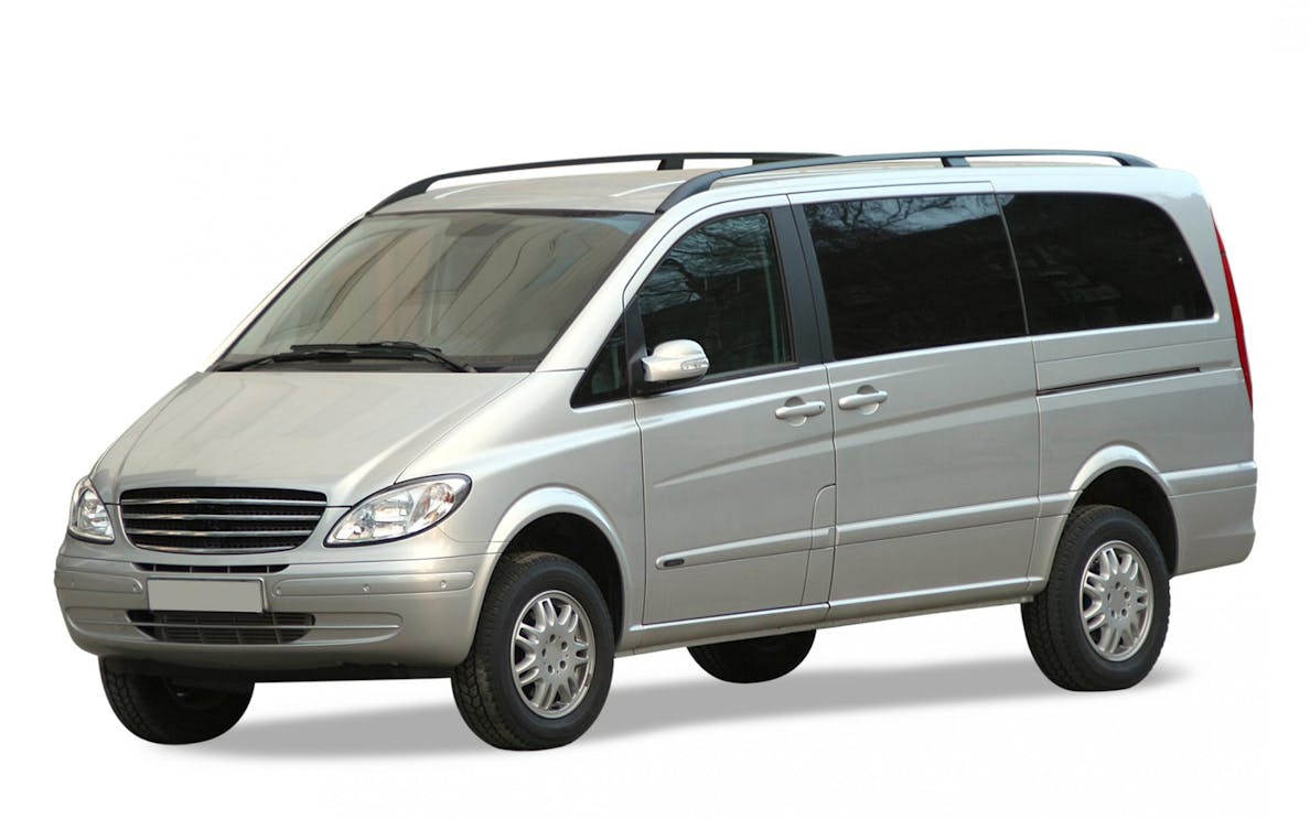Minivan for Bucharest OTP Airport transfer, seats up to 7 passengers.