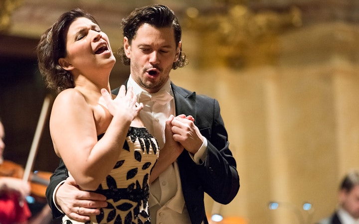 Opera singers performing at Vienna Supreme Concerts.