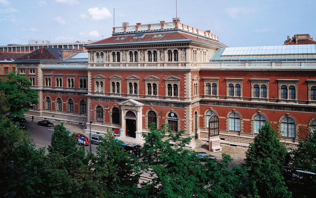 Tourists visiting the MAK – Museum of Applied Arts in Vienna.