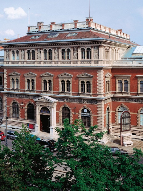 Tourists visiting the MAK – Museum of Applied Arts in Vienna.
