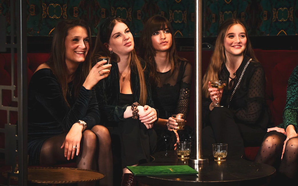 Visitors enjoying drinks at Tour de BonTon.