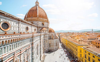 Florence Cathedral and cityscape on self-guided audio tour.