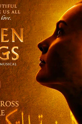 Broken Wings musical poster at Charing Cross Theatre with silhouette and archway.