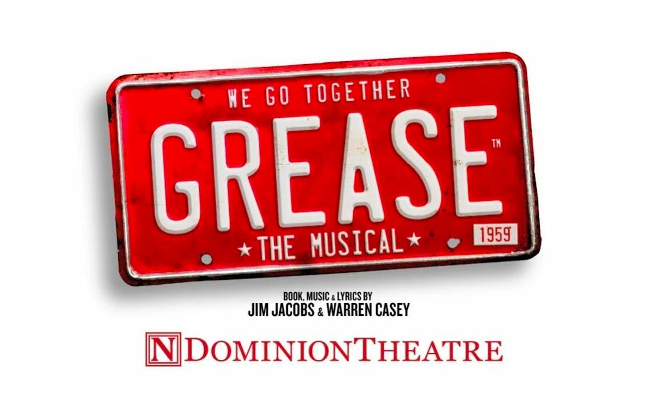 Grease the Musical sign at Dominion Theatre