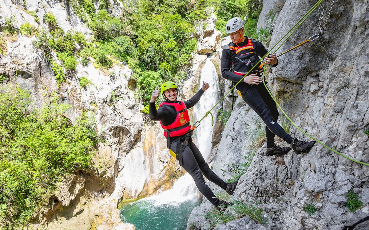 extreme canyoning experience from split-6 extreme canyoning experience from split-6