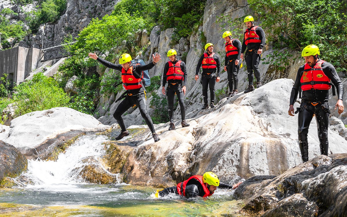 extreme canyoning experience from split-4 extreme canyoning experience from split-4