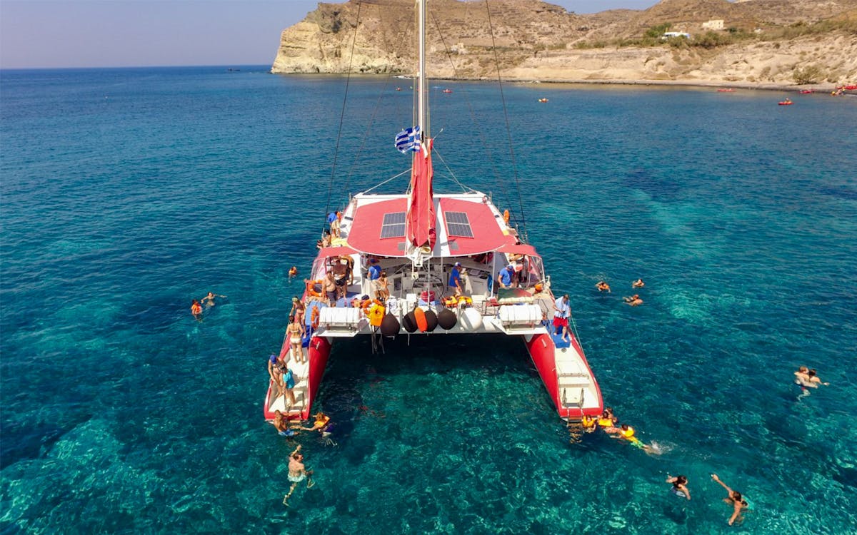 santorini red cruise with bbq meal-7 santorini red cruise with bbq meal-7