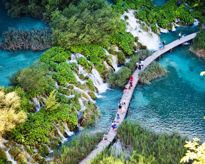 Plitvice Lakes National Park Tour with Secured Tickets, Train & Boat Ride