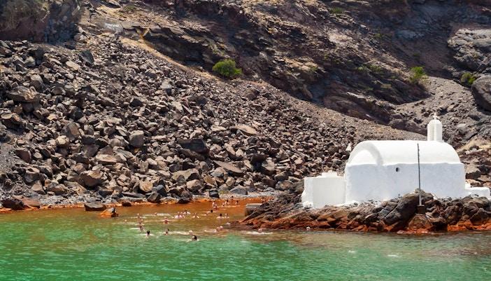Santorini Catamaran Cruise - Hot Springs