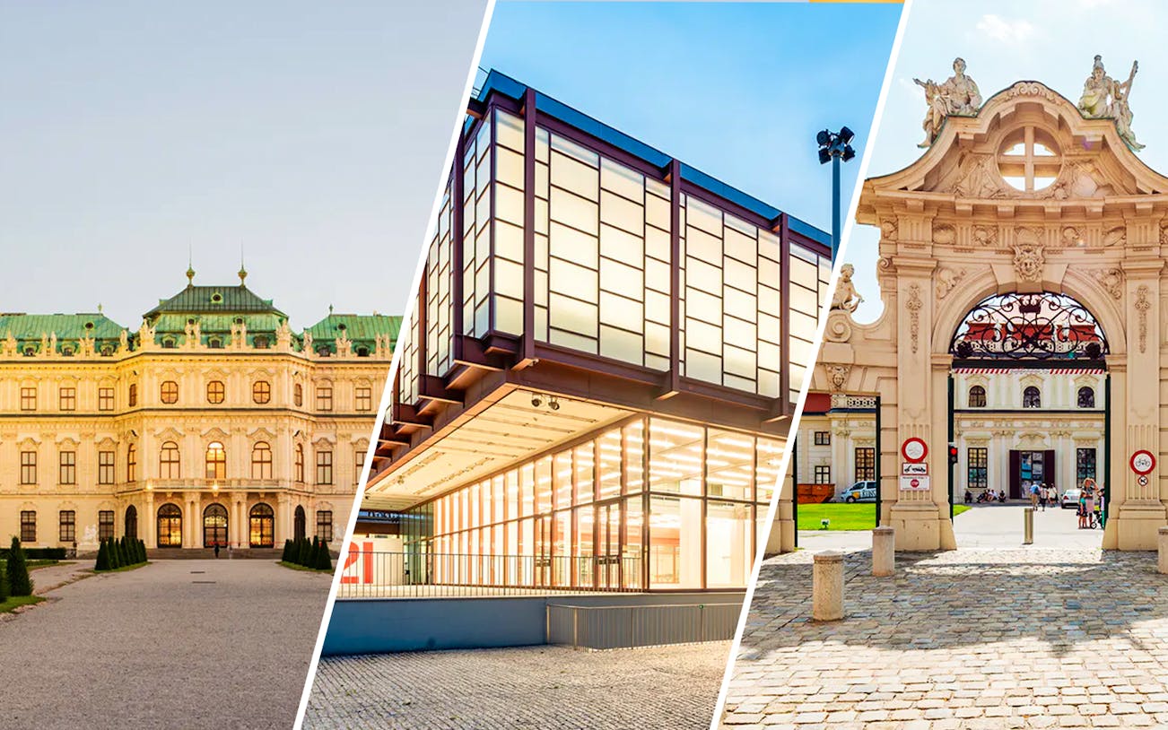 Belvedere Palace and Belvedere 21 Museum of Contemporary Art in Vienna.
