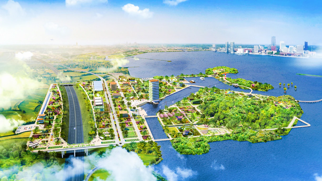 aerial view of floriade expo