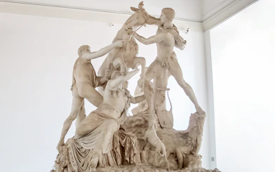 Statue of the Farnese Bull at Naples National Archaeological Museum.