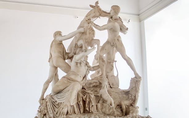 Statue of the Farnese Bull at Naples National Archaeological Museum.