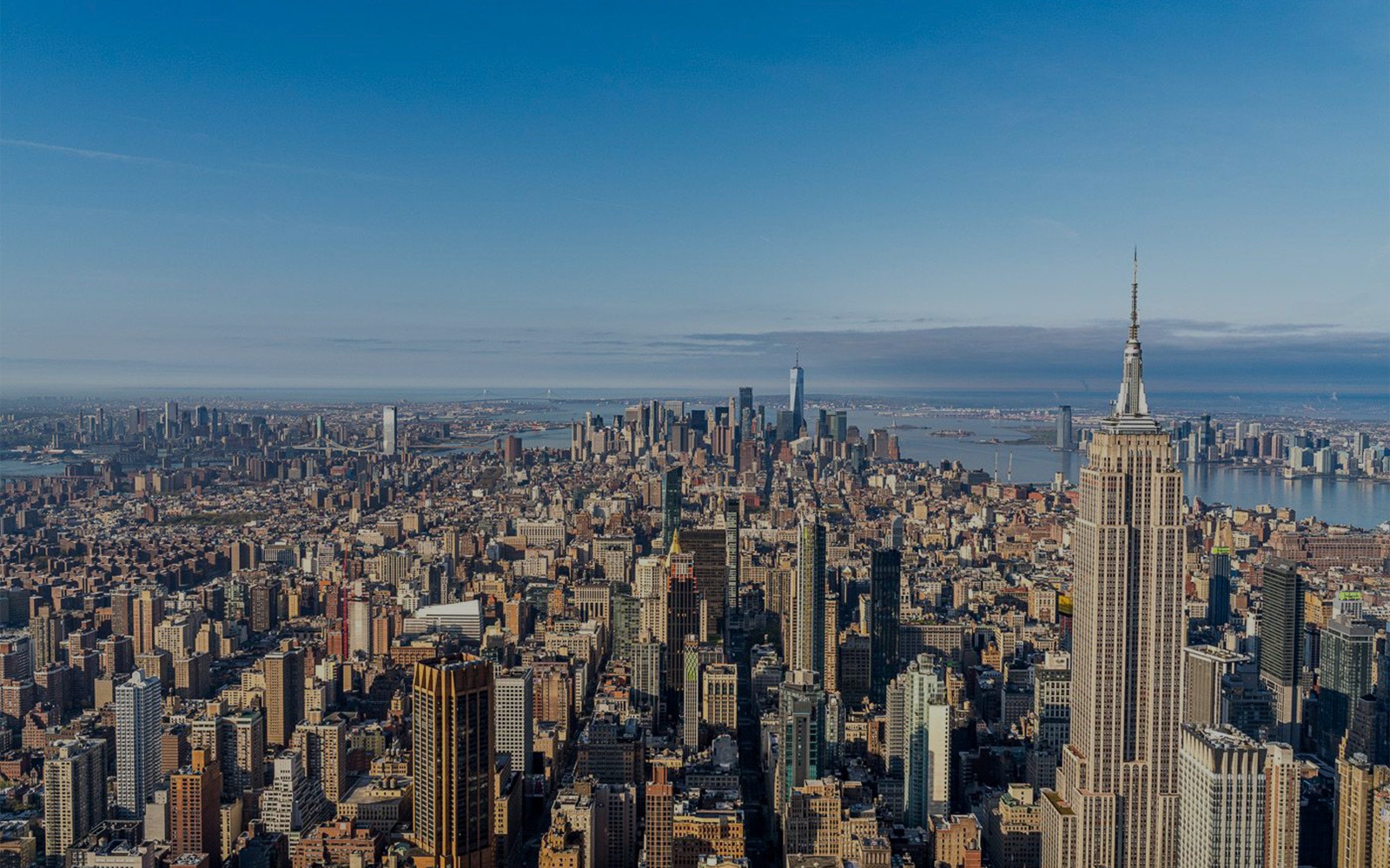 SUMMIT One Vanderbilt observation deck view with New York City skyline during walking tour.