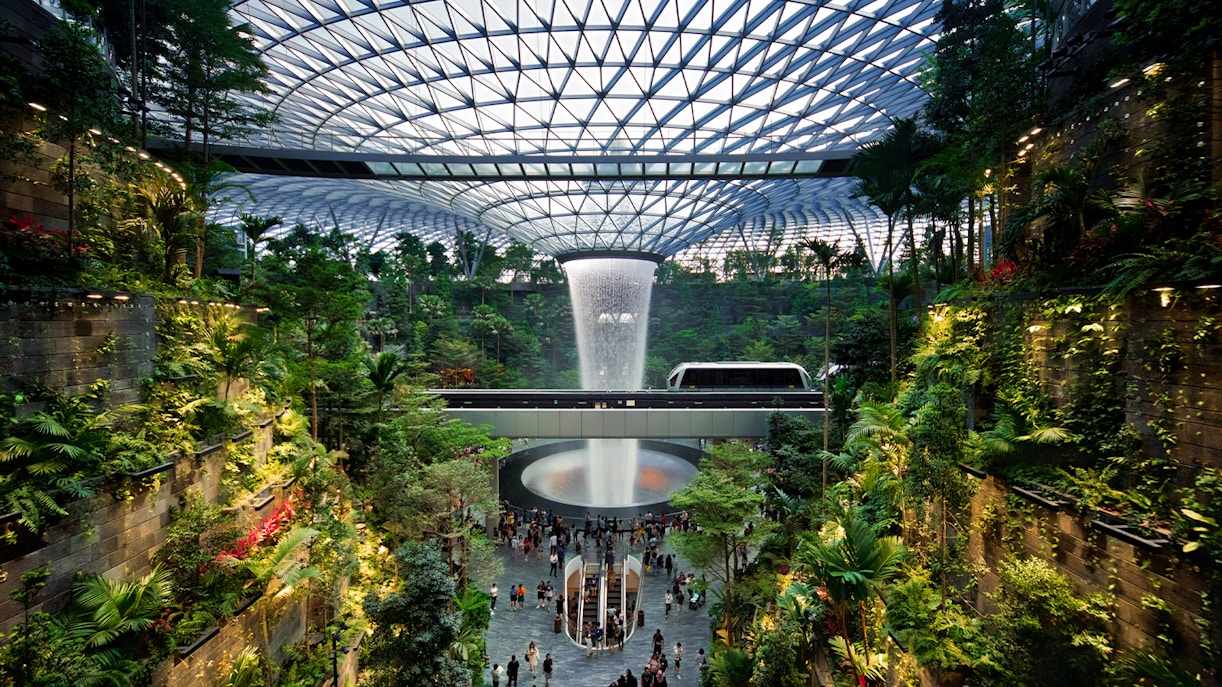 Por que visitar as atrações do Jewel Changi?
