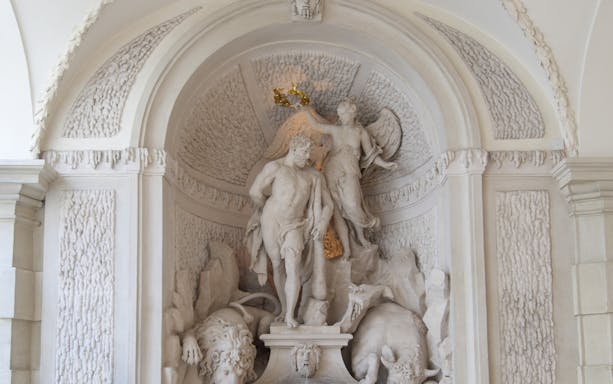 Sculpture of mythological figures in Theatre Museum, Vienna.