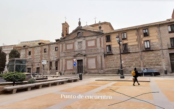Monasterio de las Descalzas facade in Madrid, meeting point for guided tour.