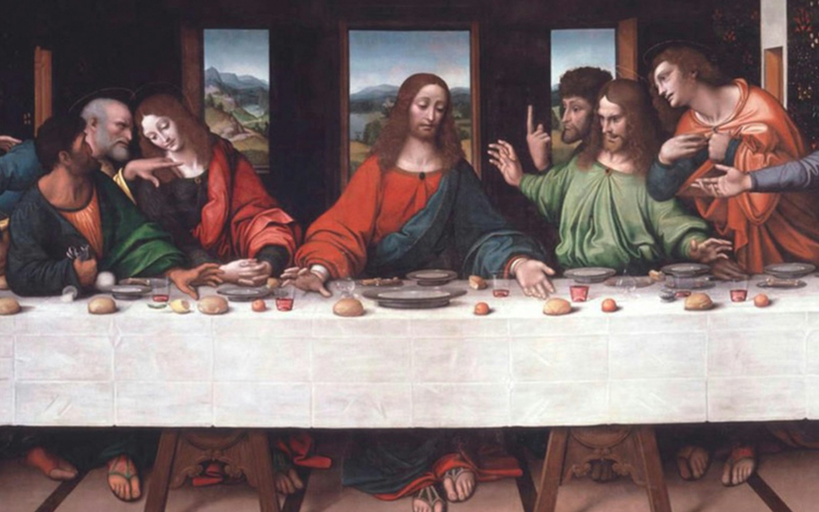 Da Vinci's Last Supper painting, Milan tour highlight.