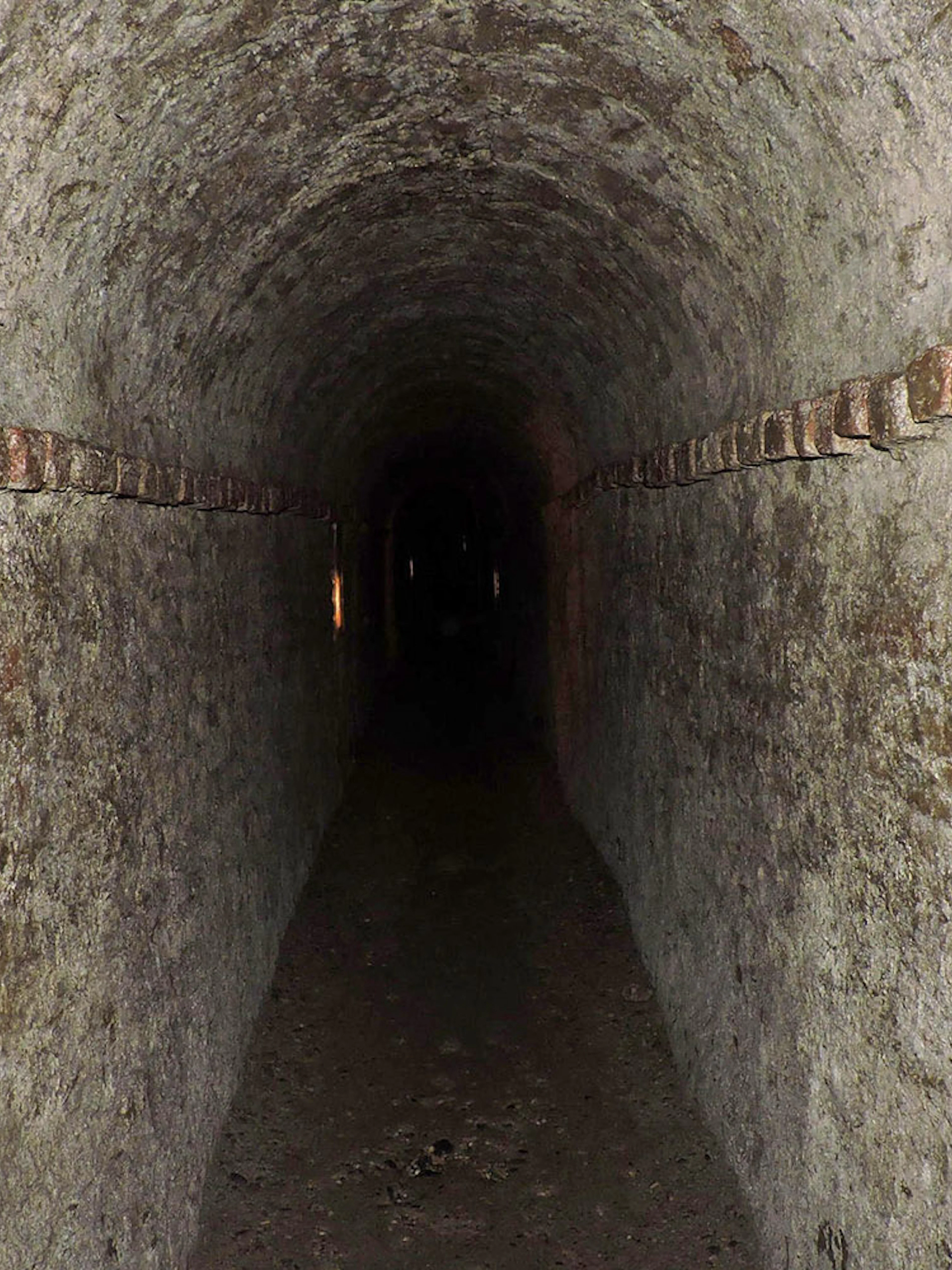 Underground tunnel in Turin, Italy, part of a guided walking tour.