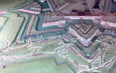 Model of Turin's underground tunnels featured in a guided walking tour.
