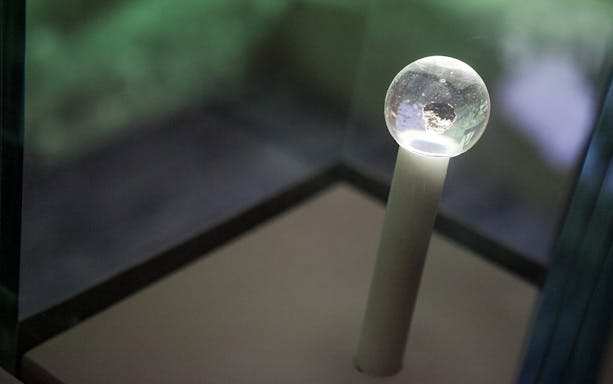Glass sphere exhibit at the National Museum of Science and Technology Leonardo da Vinci.