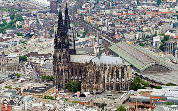 Cologne Cathedral and cityscape view, highlighting Cologne Card attractions.