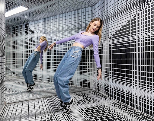 Anti-gravity room at Illuseum Berlin