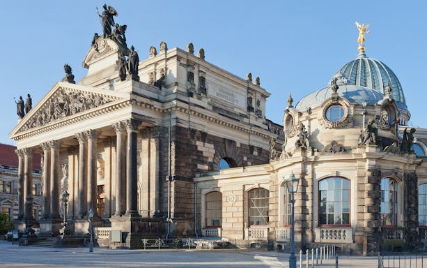Dresden Academy of Fine Arts building with ornate architecture, part of Dresden Museum Card tour.