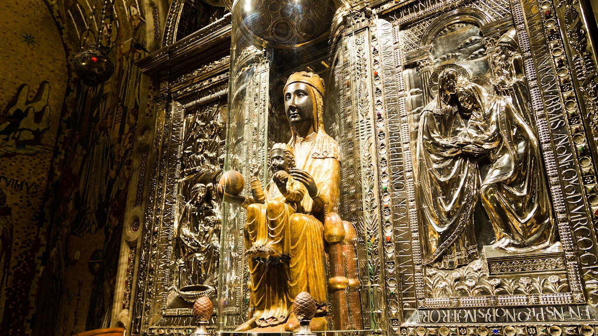black madonna at montserrat monastery