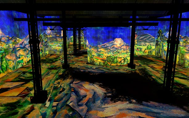 Immersive art projections at L'Atelier des Lumières, Paris.