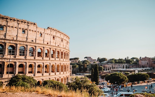 Colosseum in Rome during Imperial Tour by scooter or Segway.