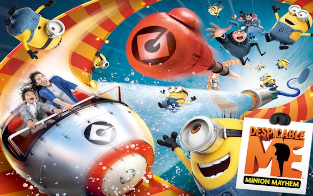 Universal Express Pass 4 ride with Minions at Despicable Me Minion Mayhem attraction.