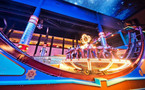 Visitors enjoying a ride at Skytropolis Indoor Theme Park, Genting.